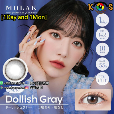 [1Day and 1Month]MOLAK Dollish Gray モラク ドーリッシュグレー
